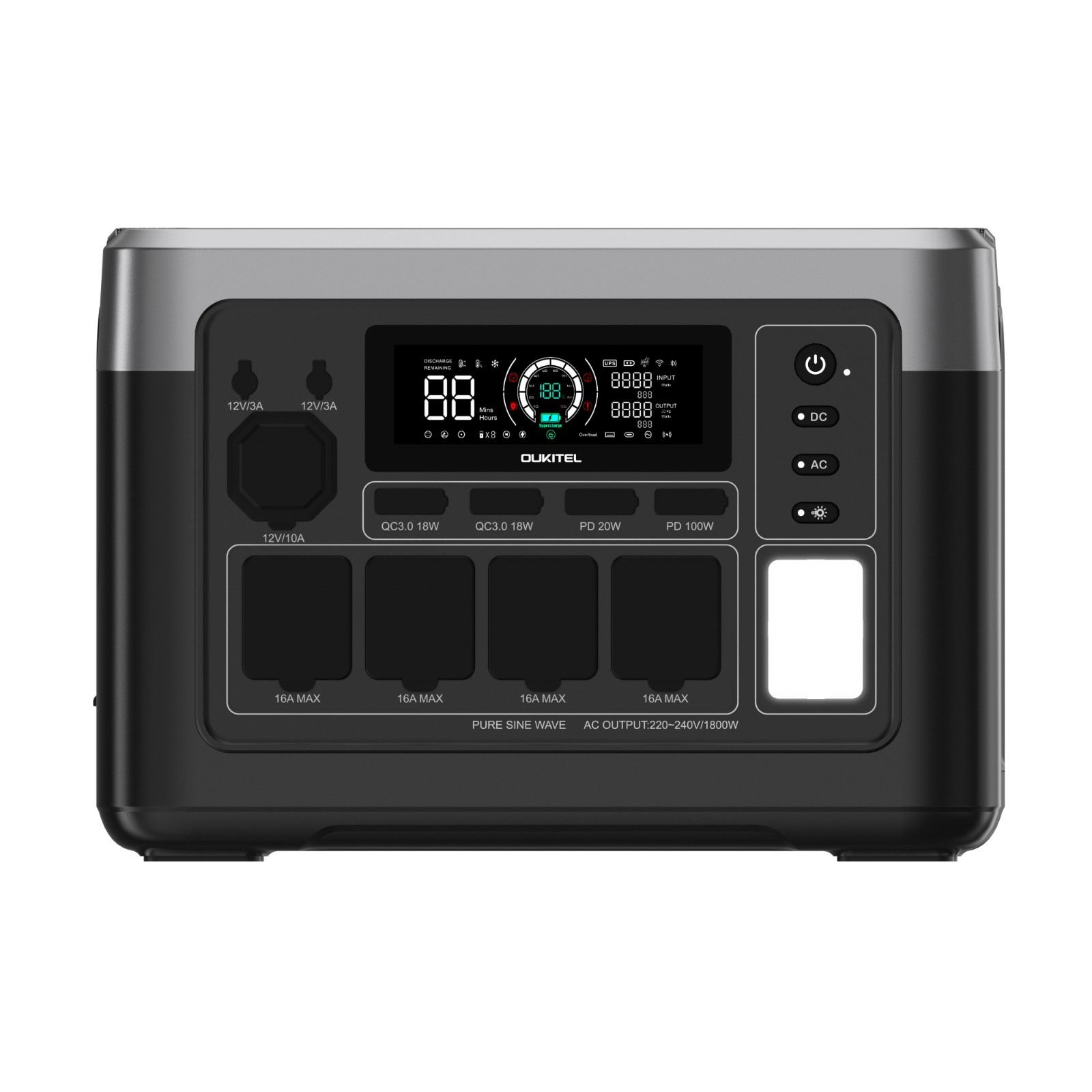 P1000 PLUS 1 OUKITEL P1000 PLUS Portable Power Station 1800W | 1024Wh - Image 1